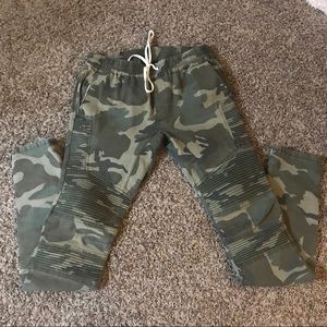 Biker military joggers